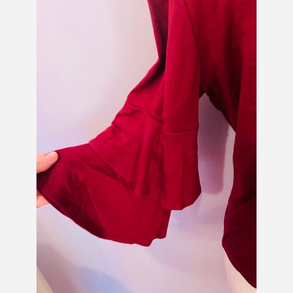 Anthropologie W5 Concepts ruffle sleeve blouse - Picture 3 of 5